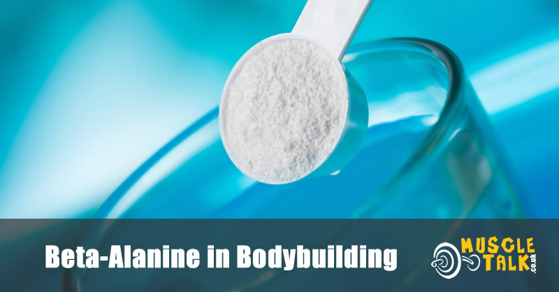 Beta alanine powder being mixed with water