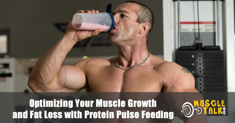 Bodybuilder having protein shake after workout