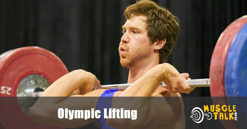 Man performing weight lift