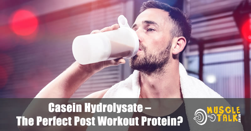 Man taking protein after his workout