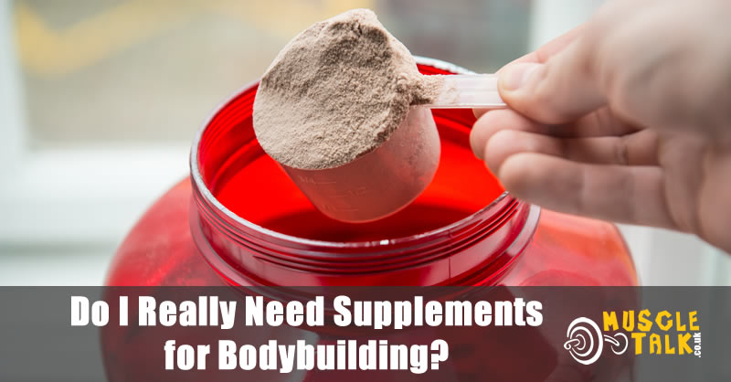 Taking a scoop of a bodybuilding supplement