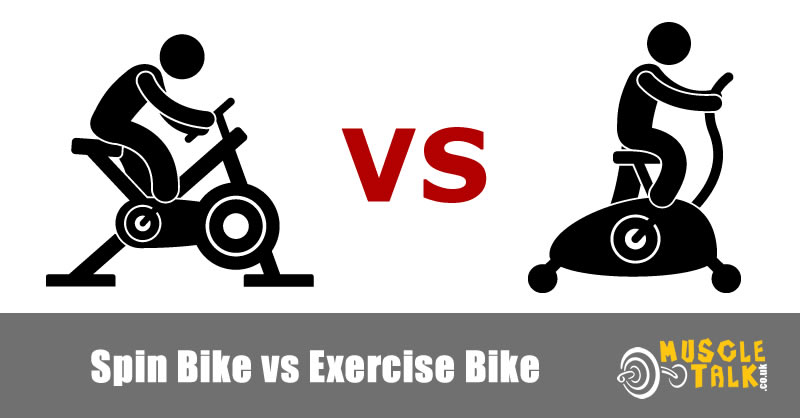 Comparing a spin bike and a traditional exercise bike