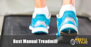 Running on a manual treadmill