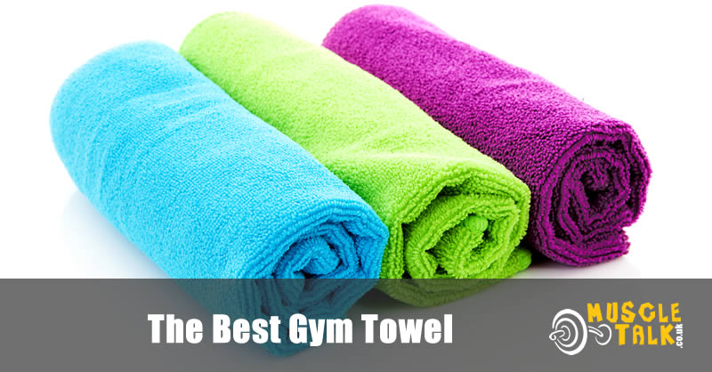 A few colourful gym towels lined up