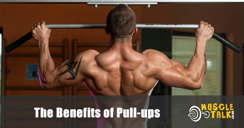 Man doing pullups in the gym