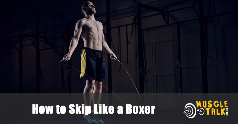 Training with a skipping rope - boxer style.