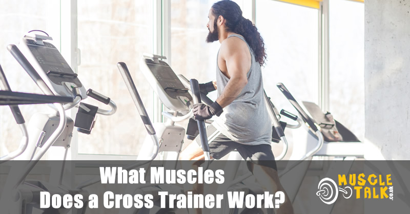 Man using a cross trainer and working most of the major muscle groups