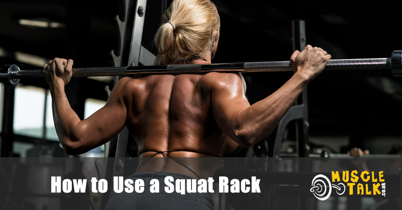 Squatting in a squat rack