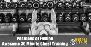 having an awesome chest workout doing dumbbell flyes