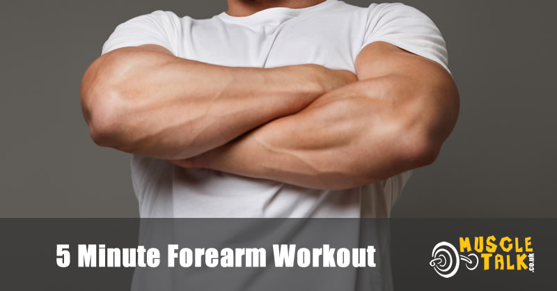 man with big muscular forearms