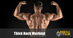 Bobybuilder with a muscular, thick back