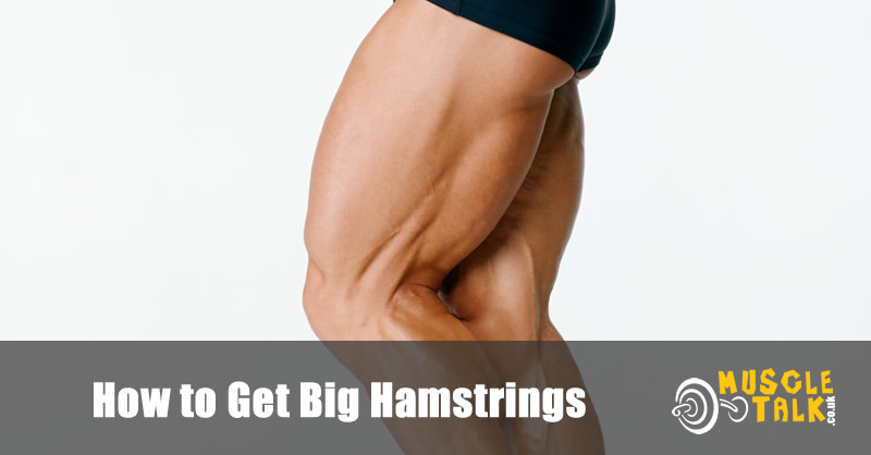Big hamstrings on a bodybuilder