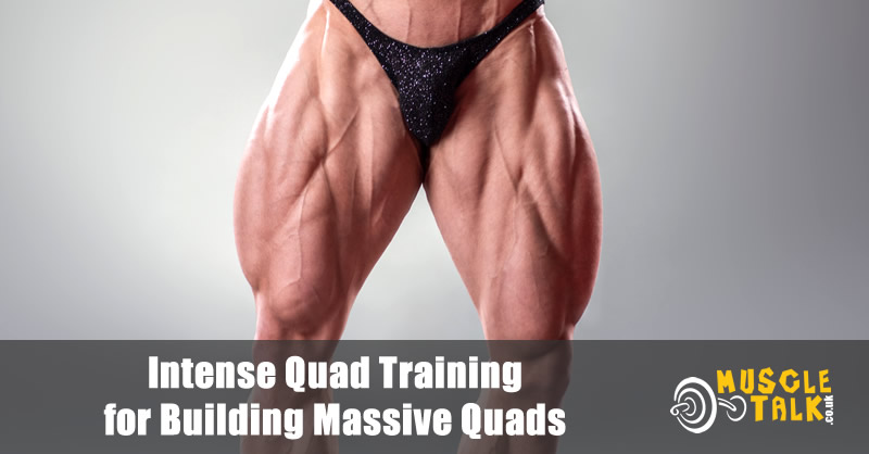 Bodybuilder with huge quads