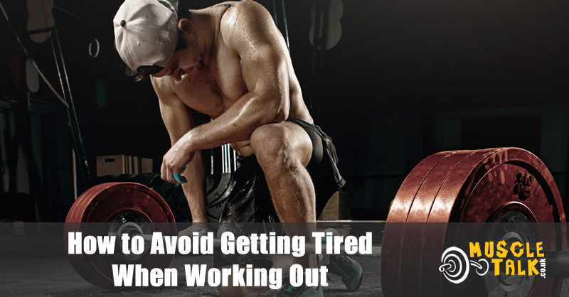 exhausted towards the end of a workout