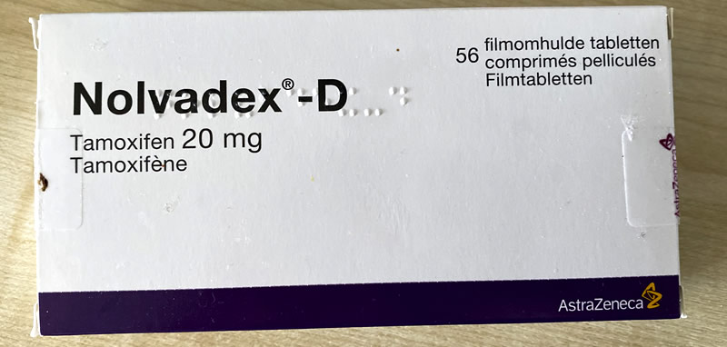 Box of Nolvadex (Tamoxifen)