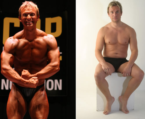 Actor Scott Wright before and after