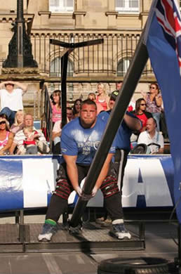 Terry Hollands competing